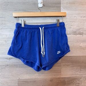 Nike Women's Gym Vintage Shorts Royal Blue Size M